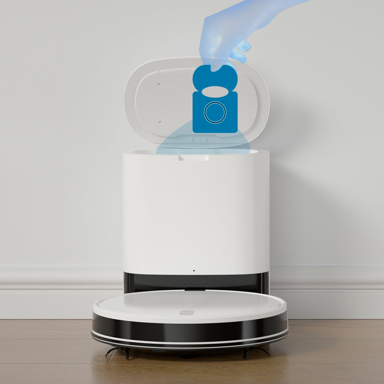 Робот-пылесос Lydsto G2 белого цвета c функцией самоочистки