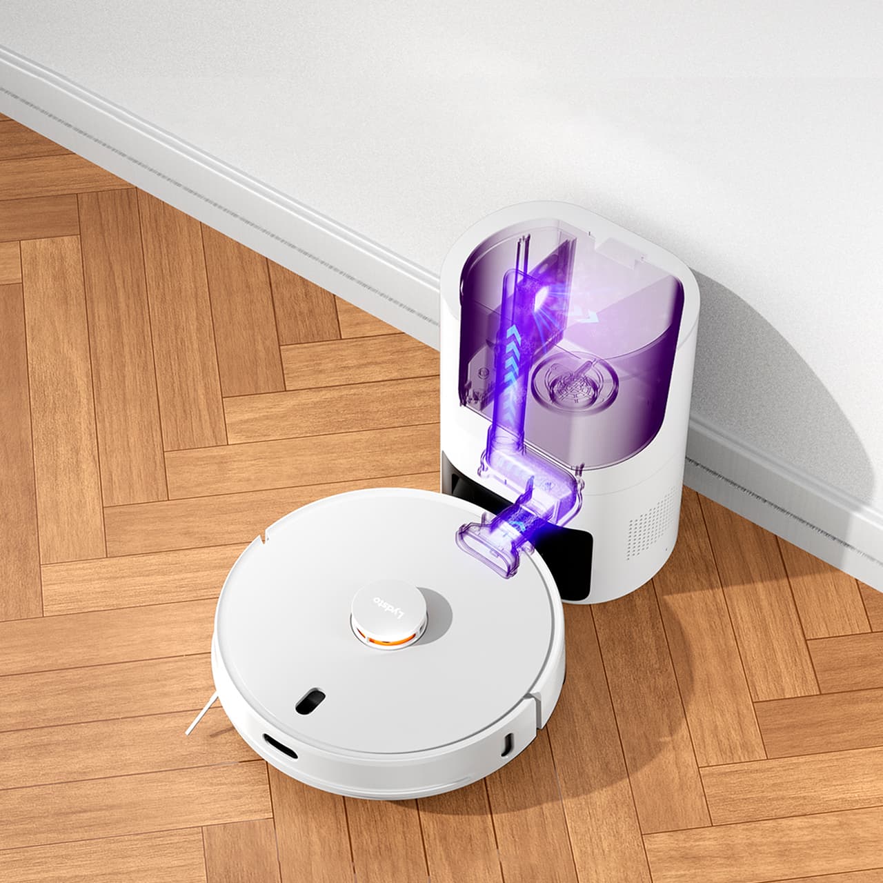 Купить робот-пылесос с системой самоочистки Lydsto R1 белого цвета у официального дилера в России