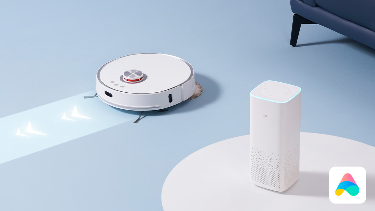 Роботом-пылесосом Lydsto W2 можно управлять с помощью голосовых команд через Алису от Яндекс